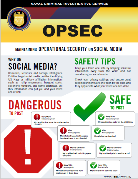 Social Media OPSEC flyer